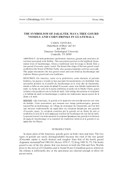 THE SYMBOLISM OF JAKALTEK MAYA TREE GOURD VESSELS