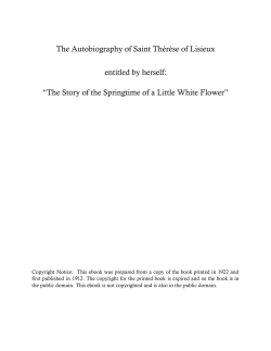 The Story of the Springtime of a Little White Flower