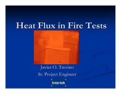 Heat Flux in Fire Tests