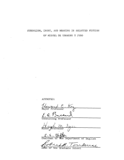 SYMBOLISM, IRONY, AND MEANING IN SELECTED FICTION OP