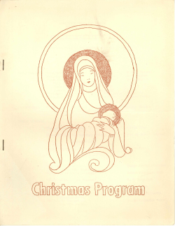 Christmas Program, 1954 - Barrington Area Library
