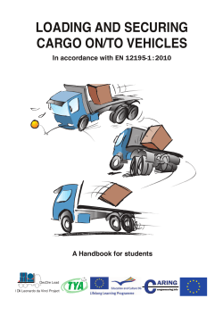 LOADING AND SECURING CARGO ON/TO VEHICLES