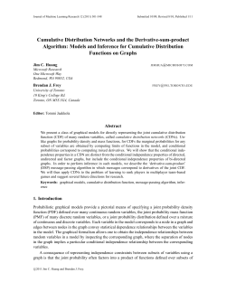 Cumulative Distribution Networks and the Derivative-sum