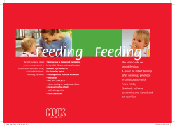 The NUK Guide on infant feeding. A guide on infant feeding after