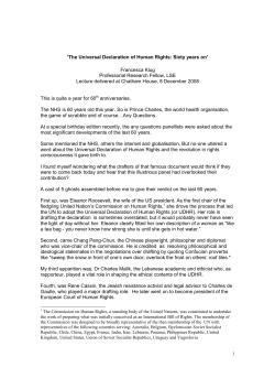 The Universal Declaration of Human Rights