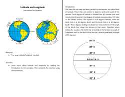 Latitude and Longitude