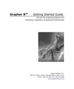 Grapher 8 Getting Started Guide