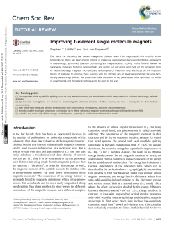 Improving f-element single molecule magnets