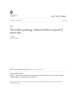 The truth in painting: cultural artefacts as proof of