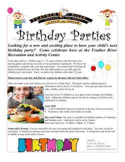 Looking for a new and exciting place to have your child`s next