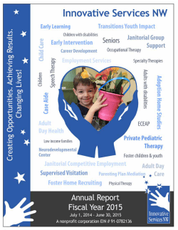 2015 Annual Report - Innovative Services NW