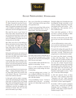 Elias Fernandez, Winemaker