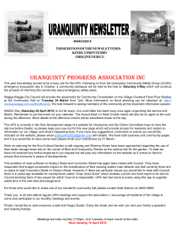 newsletter march 2015