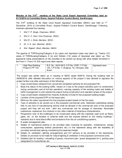 Page 1 of 108 Minutes of the 315th meeting of the State Level Expert