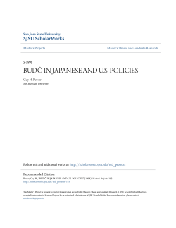 bud&ocirc; in japanese and us policies - SJSU ScholarWorks
