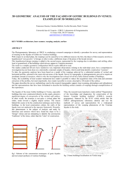 3D GEOMETRIC ANALYSIS OF THE FAÇADES OF GOTHIC