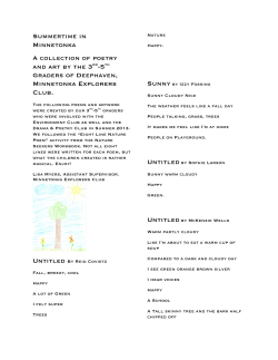 Eight Line Poems - The Old Naturalist