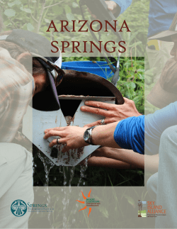 arizona springs - Sky Island Alliance