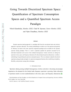 Going Towards Discretized Spectrum Space