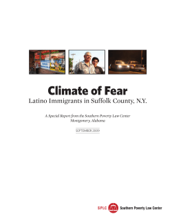 Climate of Fear - Southern Poverty Law Center