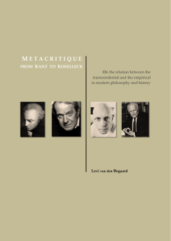 metacritique - Utrecht University Repository