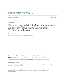 Deconstructing the Bill of Rights in Administrative Adjudication