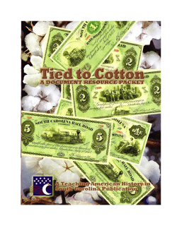 Tied to Cotton - Teaching American History in South Carolina