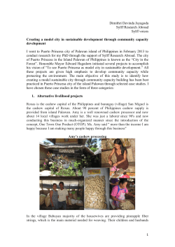 Creating a model city in sustainable development