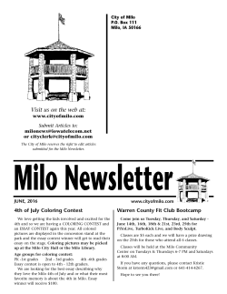 June 2016 Newsletter