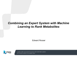 Combining an Expert System with Machine Learning to Rank