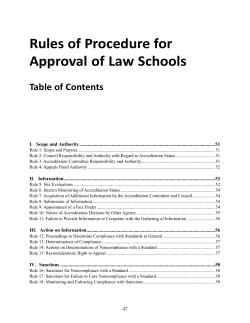 Rules of Procedure - American Bar Association