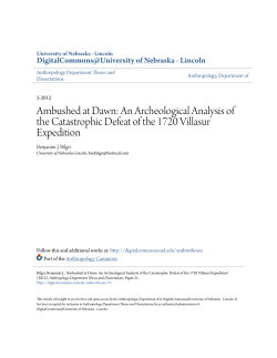 Ambushed at Dawn - DigitalCommons@University of Nebraska