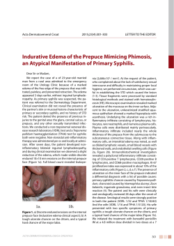 Indurative Edema of the Prepuce Mimicing Phimosis, an Atypical