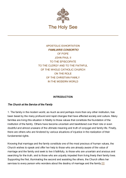 Familiaris Consortio