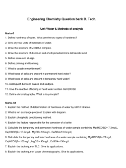 Engineering Chemistry Question bank B. Tech.