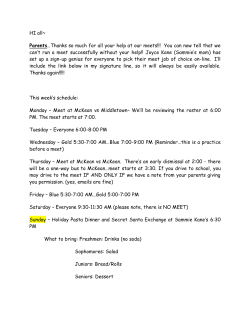 HI all~ Parents&hellip;Thanks so much for all your help at our meets