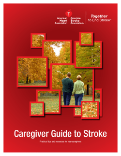 Caregiver Guide to Stroke - American Stroke Association