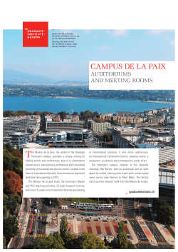 flyer - Graduate Institute of International and Development Studies