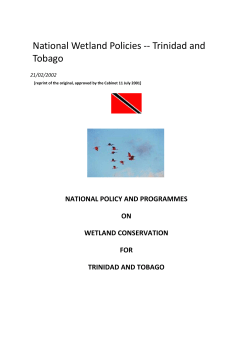 National Wetland Policies -- Trinidad and Tobago