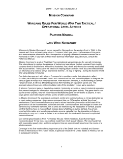 mission command wargame rules for world war two tactical