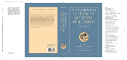 The Cambridge History of Medieval Philosophy