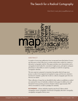 the search for a radical cartography