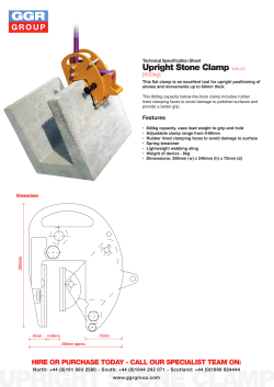 upright stone clamp