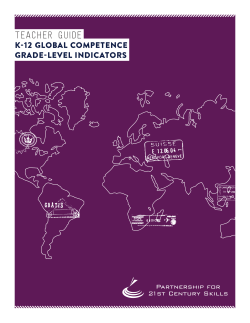 Teacher Guide to K-12 Global Education Grade Level