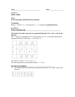 Chapter 7.5 Study Guide