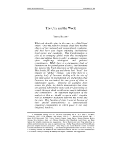 The City and the World