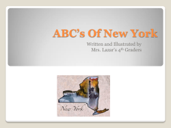 ABC`s Of New York - bloomfieldcsd.org
