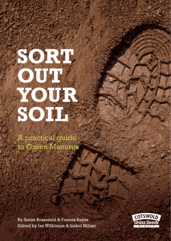 A practical guide to Green Manures