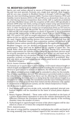 18. modified category - Sports Car Club of America