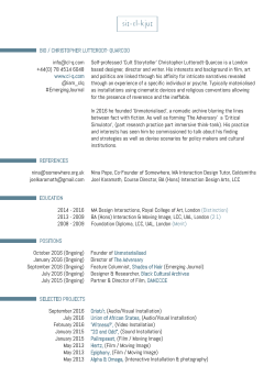 HERE - Christopher Lutterodt